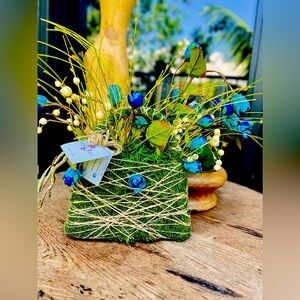 Unique piece hand made moss bag